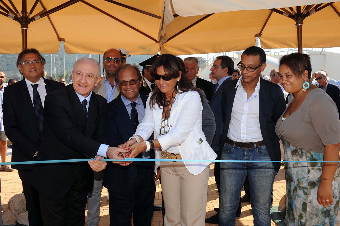 Inaugurazione del cantiere navale Marina d'Arechi