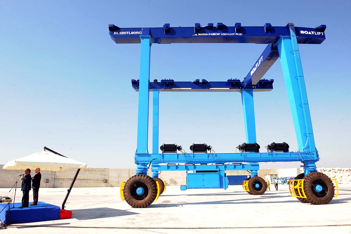 Inaugurazione del cantiere navale Marina d'Arechi