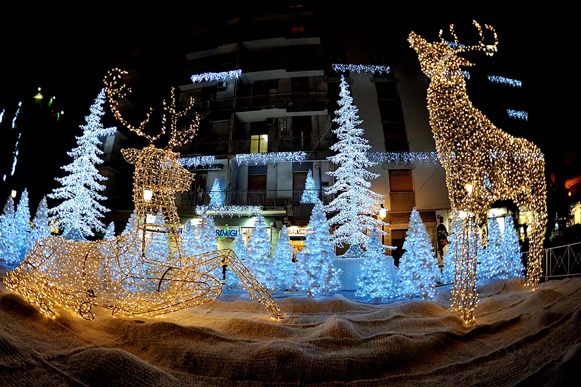 Si illuminano le opere natalizie di Luci d'Artista