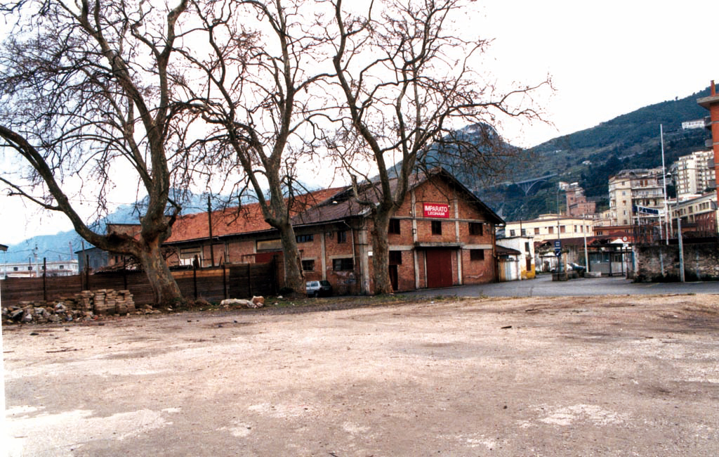 L'area della costruenda Piazza della Liberta' prima dell'apertura del cantiere