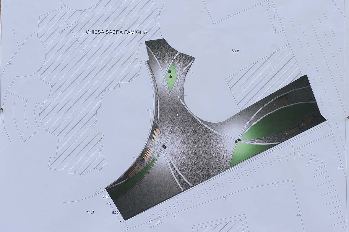 Al via i lavori del sagrato della chiesa di Fratte con il Sindaco Vincenzo De Luca. Salerno, 21 marzo 2011