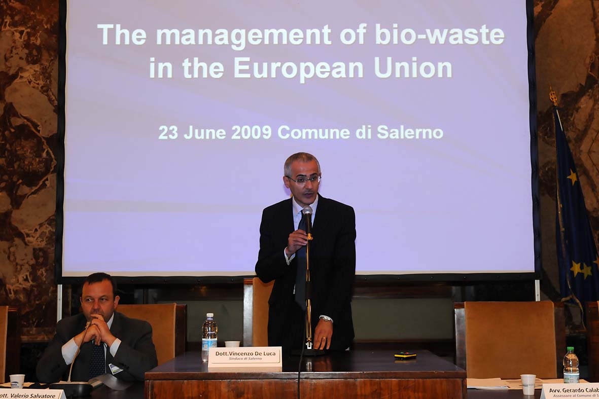 Salerno ospita i lavori del European Economic Social Committee. Palazzo di Citta' 22 e 23 giugno 2009