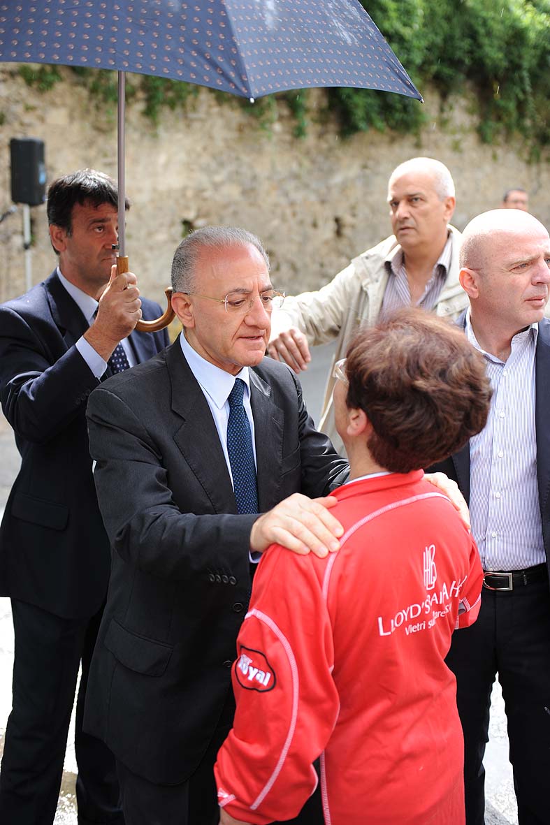 Al via lavori riqualificazione urbanistica e messa in sicurezza di Canalone. Salerno, 21 giugno 2010