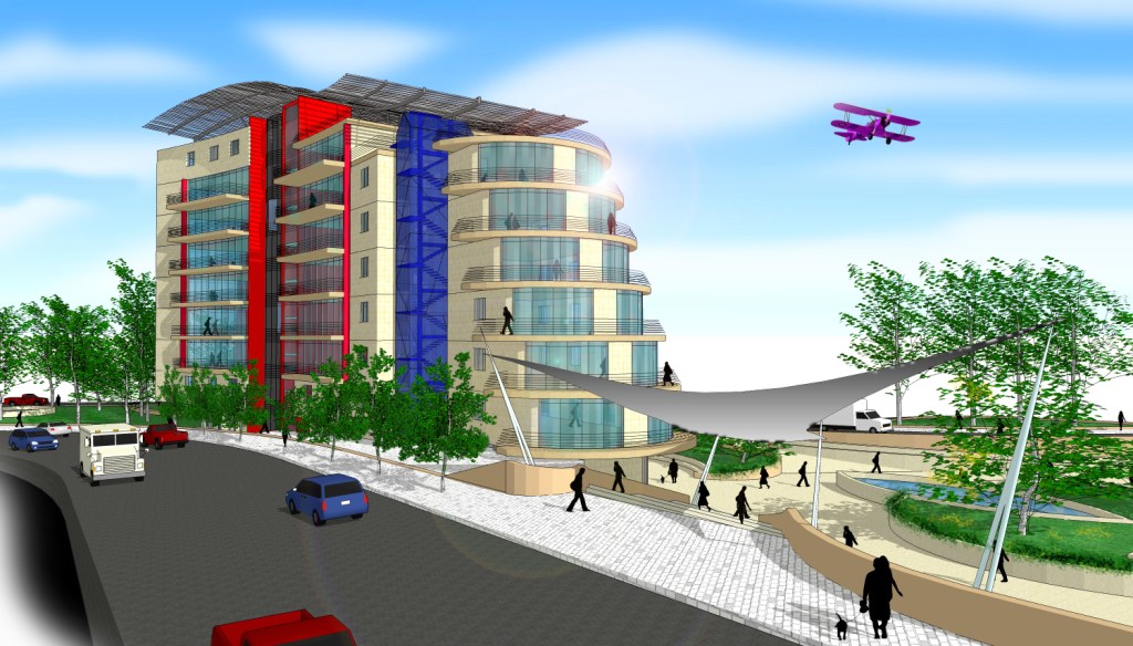 Accesso alla piazza da via Panoramica