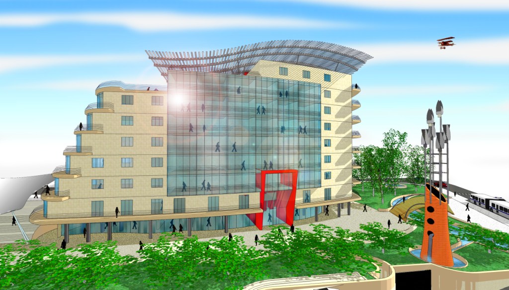 L'edificio da via Laurogrotto