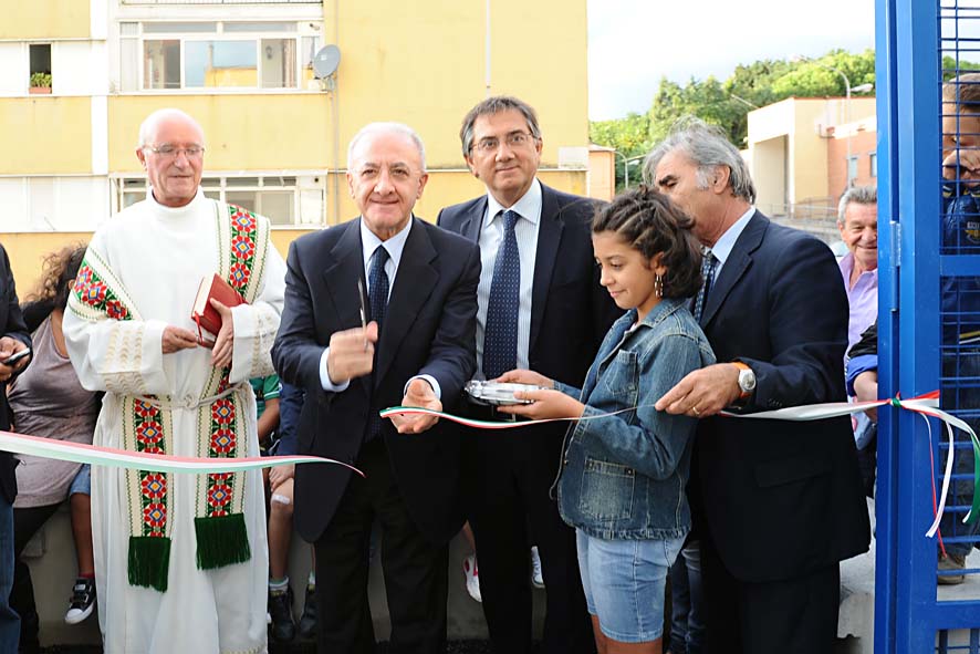 Con il Sindaco De Luca l'inaugurazione del nuovo campo sportivo di Matierno