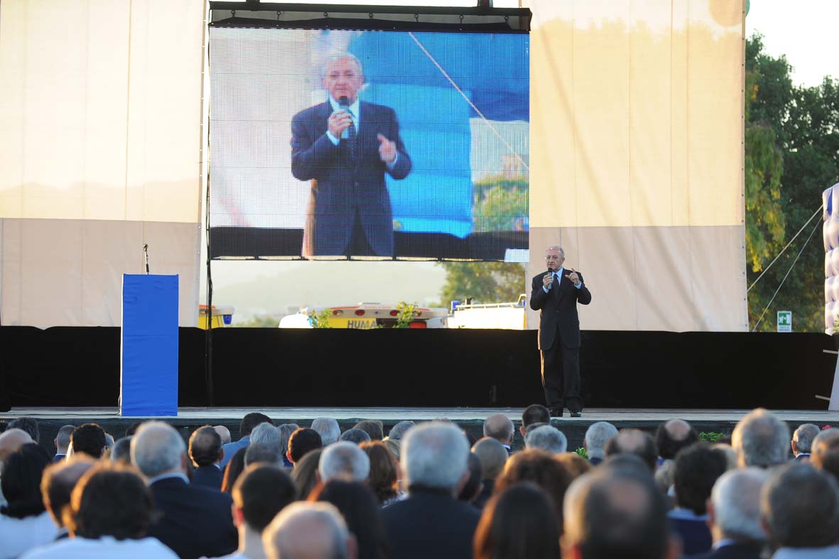 Marina d'Arechi Port Village. La cerimonia per l'apertura del cantiere. Salerno, 9 luglio 2010