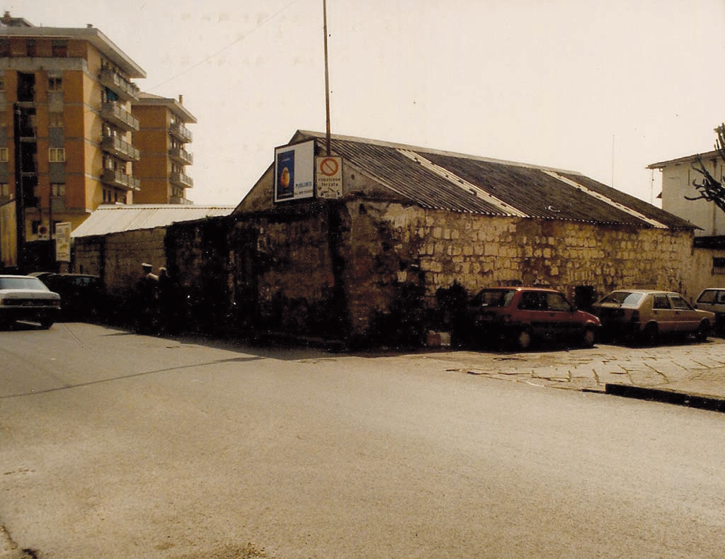 L'area della costruenda Piazza della Liberta' prima dell'apertura del cantiere