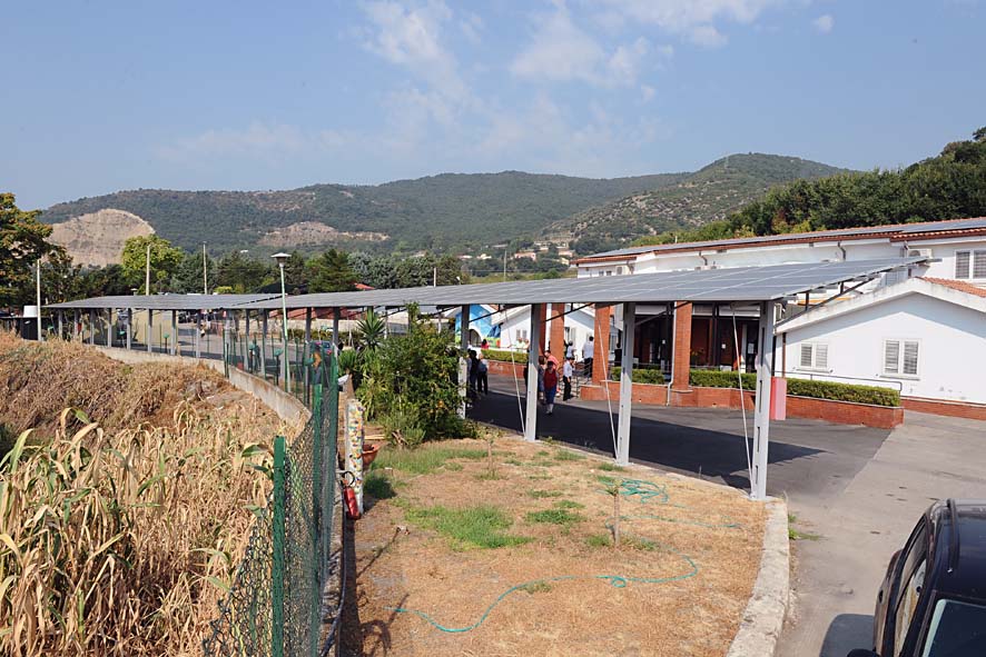 Con il Sindaco De Luca inaugurazione dell'impianto fotovoltaico Anffas. Salerno, 15 settembre 2011