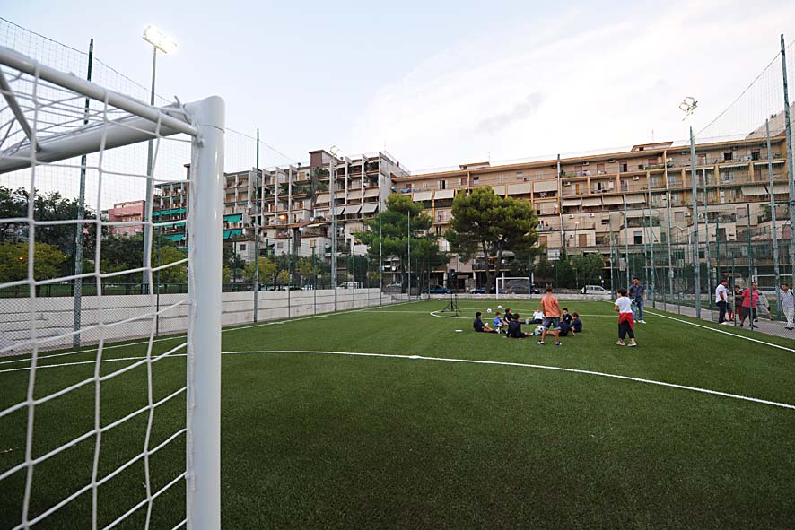 Riapertura dei campi sportivi del Centro Sociale con il Sindaco De Luca. Salerno, 6 settembre 2010