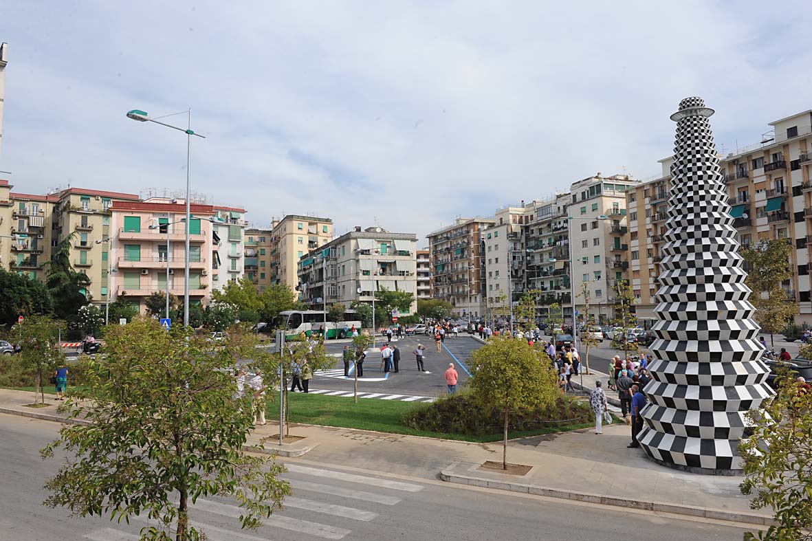 Visita al cantiere della Cittadella Giudiziaria e inaugurazione del parcheggio. Salerno, 18 settembre 2010