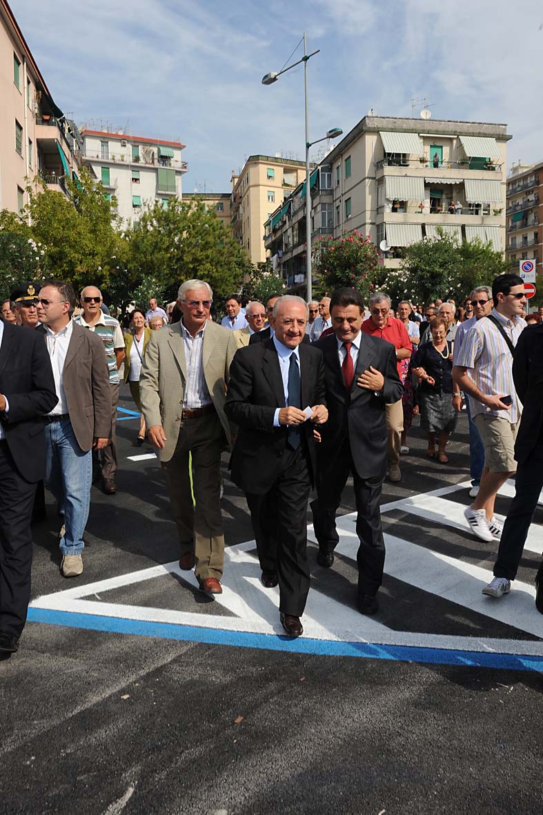 Visita al cantiere della Cittadella Giudiziaria e inaugurazione del parcheggio. Salerno, 18 settembre 2010