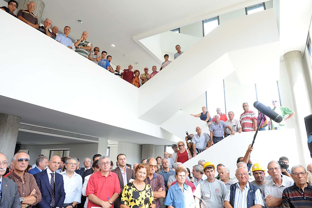 Visita al cantiere della Cittadella Giudiziaria e inaugurazione del parcheggio. Salerno, 18 settembre 2010
