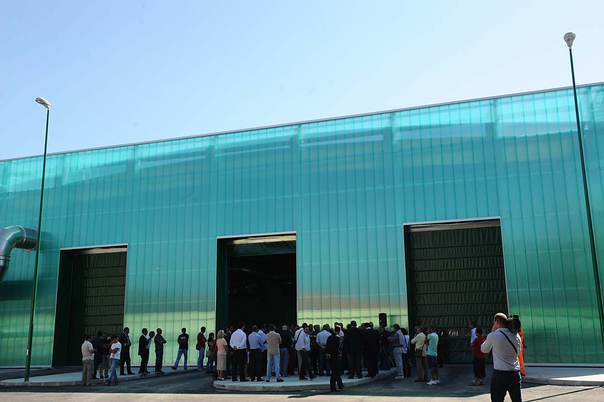 Il Sindaco De Luca inaugura l'impianto di Compostaggio. Salerno, 20 settembre 2010