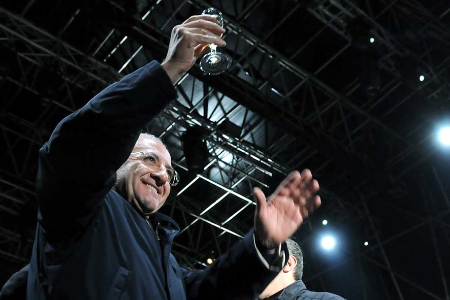 Capodanno in piazza a Salerno. Piazza della Liberta', 31 dicembre 2009