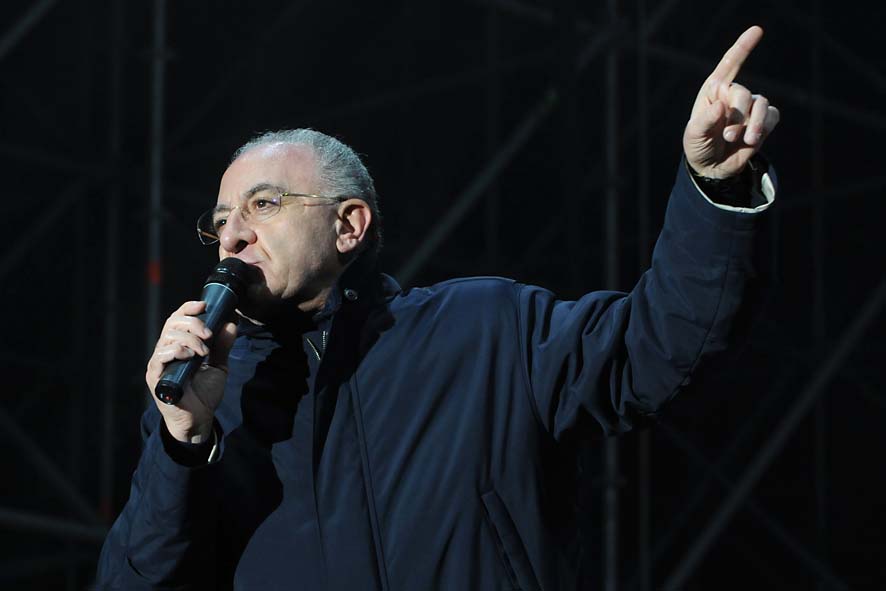 Capodanno in piazza a Salerno. Piazza della Liberta', 31 dicembre 2009