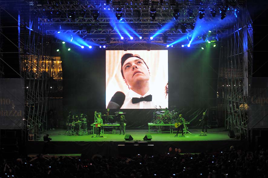 Capodanno in piazza a Salerno. Piazza della Liberta', 31 dicembre 2009