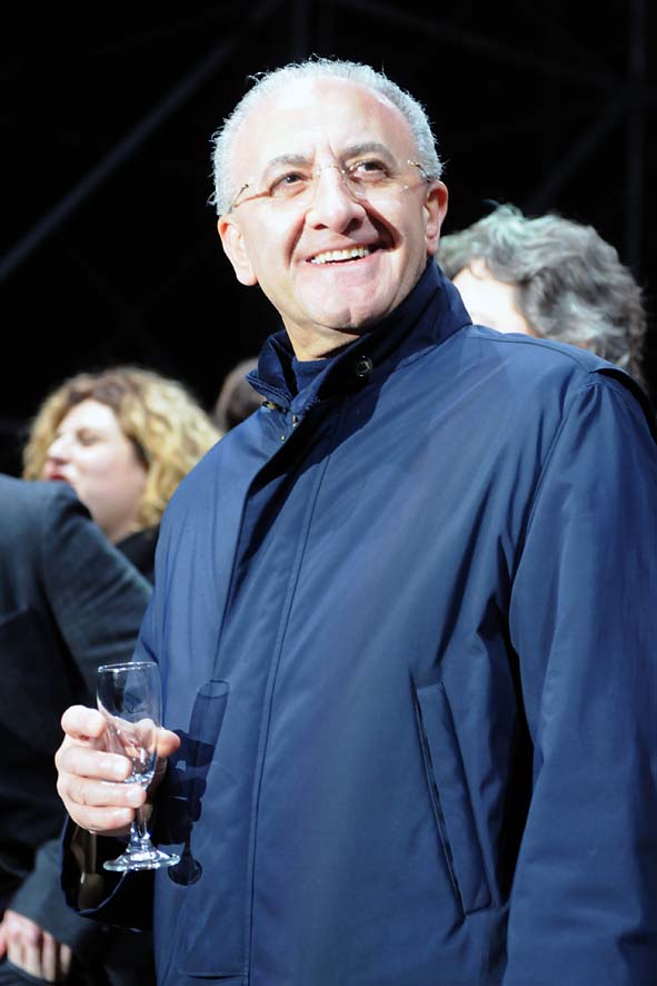 Capodanno in piazza a Salerno. Piazza della Liberta', 31 dicembre 2009