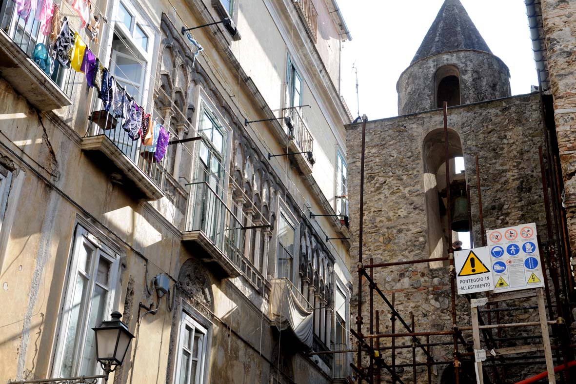 Il Sindaco De Luca da' il via ai lavori per la ristrutturazione di Palazzo Fruscione. Centro storico 9 settembre 2009