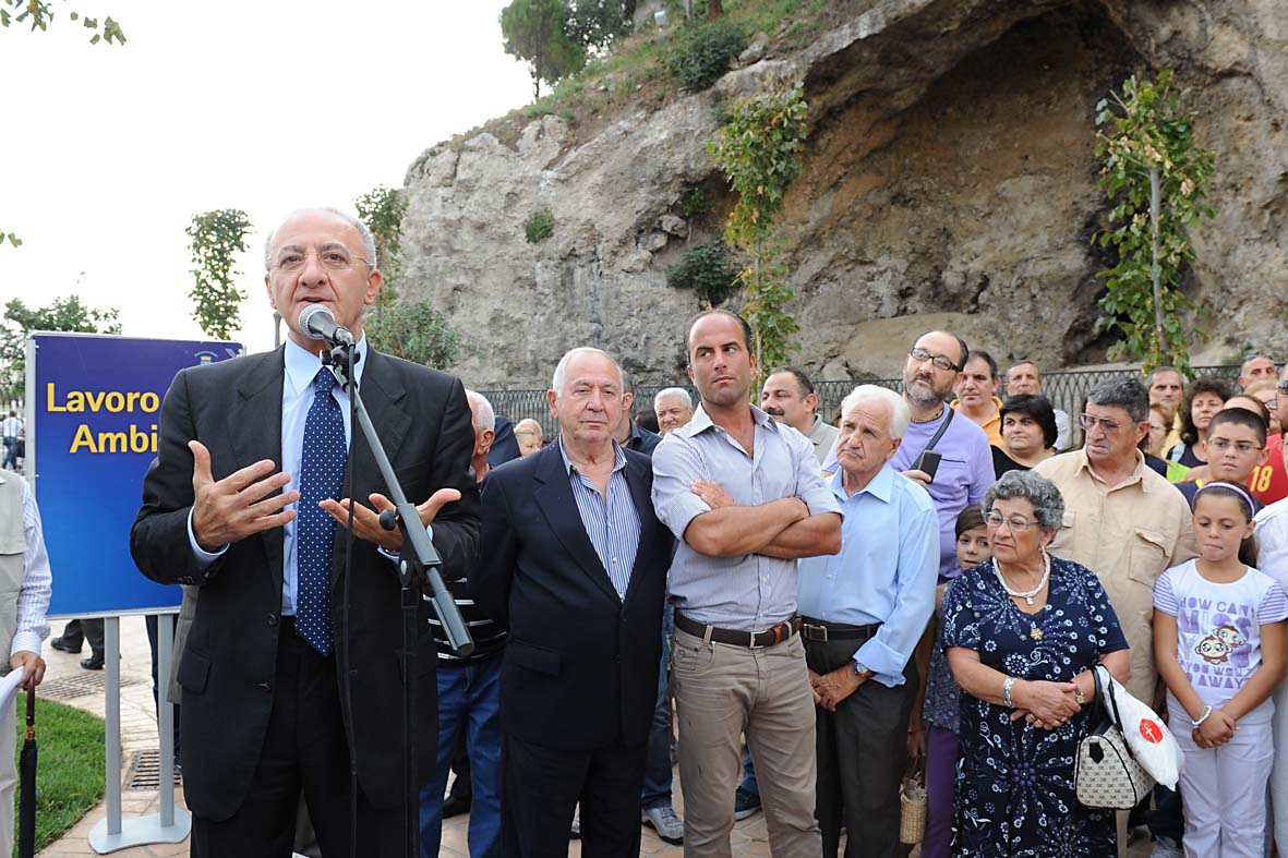 Inaugurazione dei Giardini La Carnale a Torrione. Salerno, 18 settembre 2010