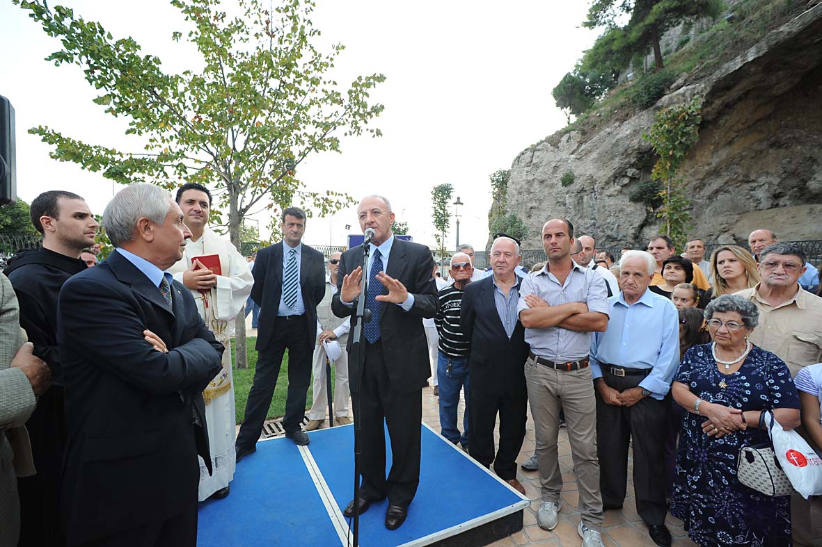 Inaugurazione dei Giardini La Carnale a Torrione. Salerno, 18 settembre 2010