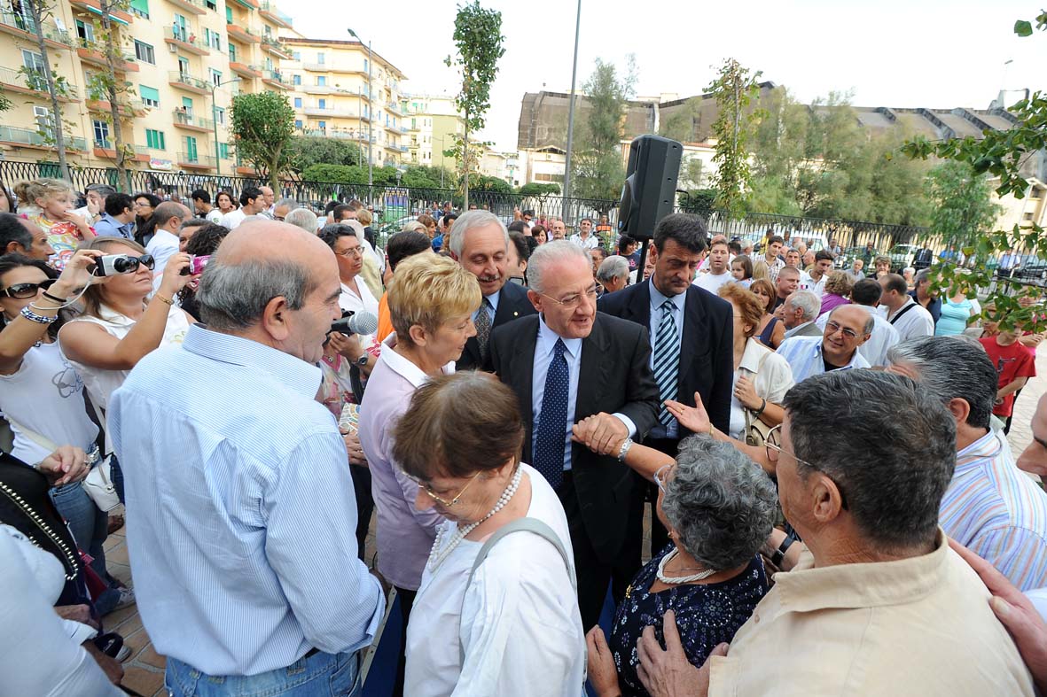 Inaugurazione dei Giardini La Carnale a Torrione. Salerno, 18 settembre 2010