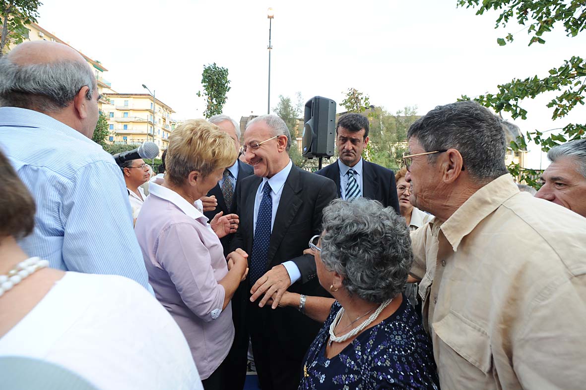 Inaugurazione dei Giardini La Carnale a Torrione. Salerno, 18 settembre 2010