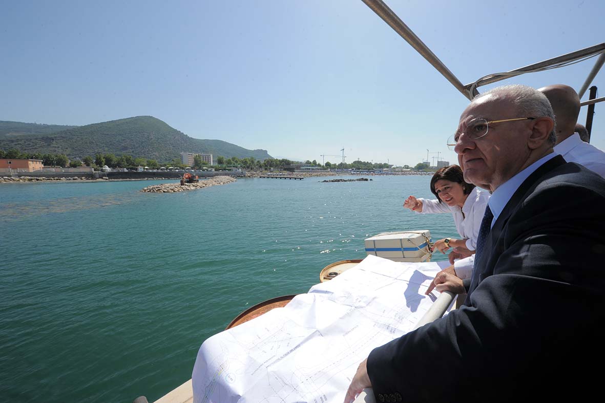 Visita al cantiere dei lavori di difesa e riqualificazione del litorale orientale