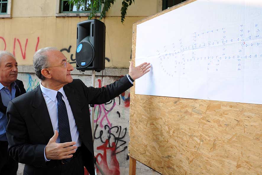 Al via i lavori per la realizzazione del nuovo impianto pubblica illuminazione a Torrione. 5 ottobre 2009