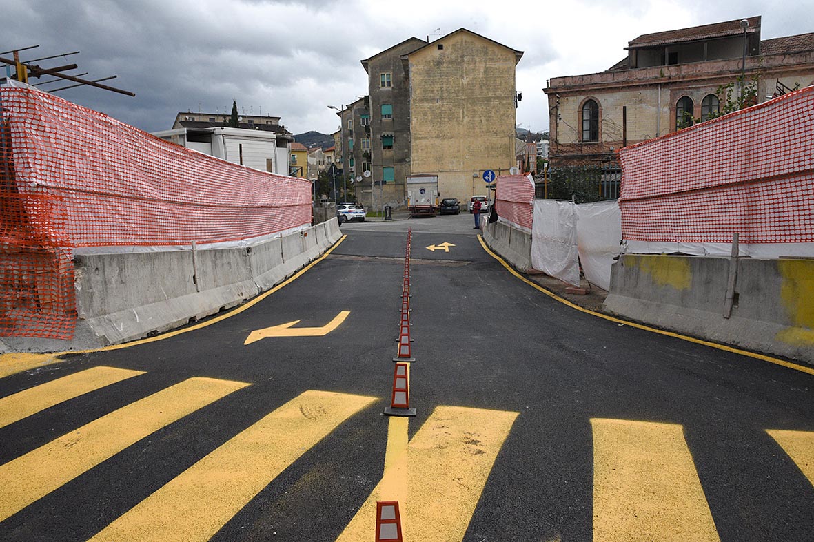 Lavori al torrente Mercatello, apre la bretella alternativa a via R. Mauri