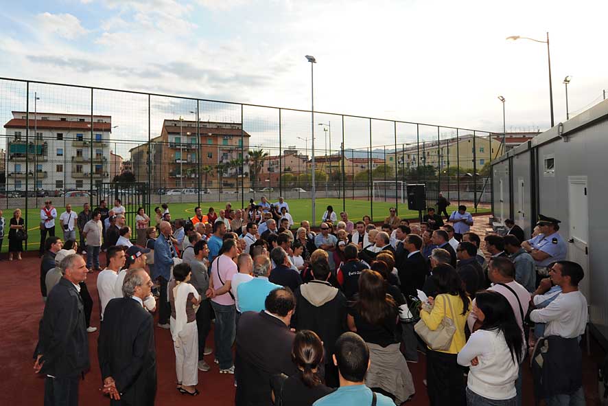 Mariconda, 3 giugno 2009: Inaugurazione nuovo campo sportivo con il Sindaco De Luca