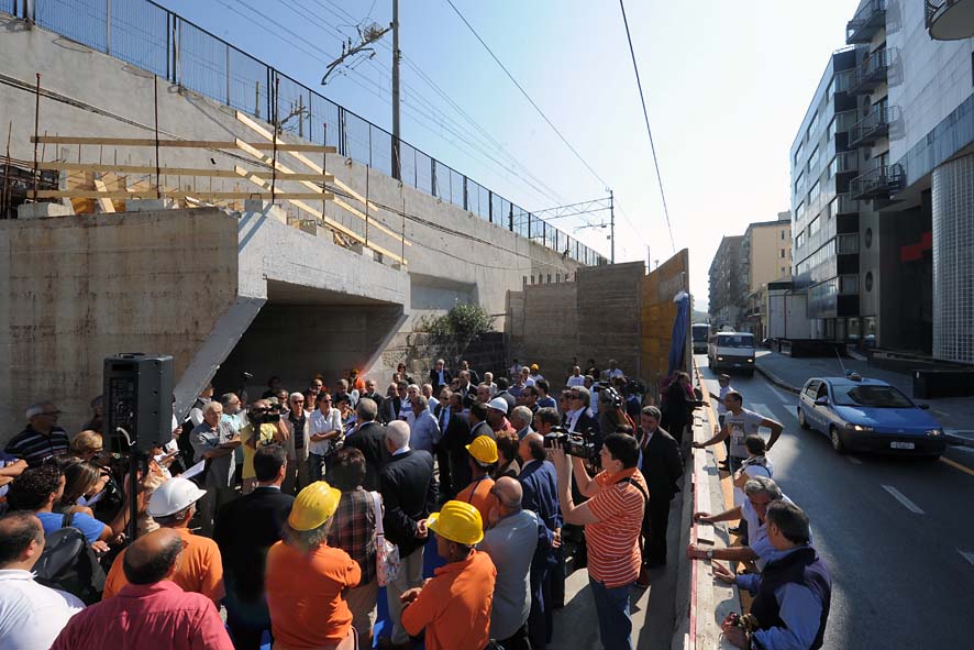 Lungoirno: apertura sottopasso via Vinciprova - via Torrione. Salerno, 16 settembre 2010