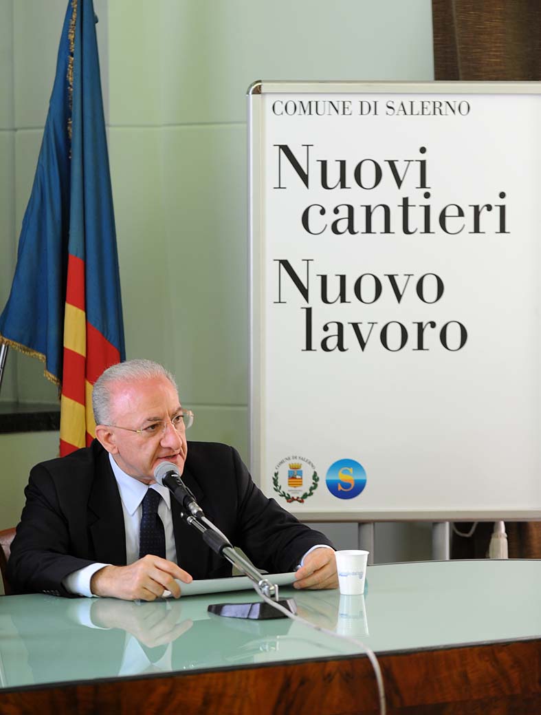 Il Sindaco De Luca presenta il nuovo programma di opere pubbliche