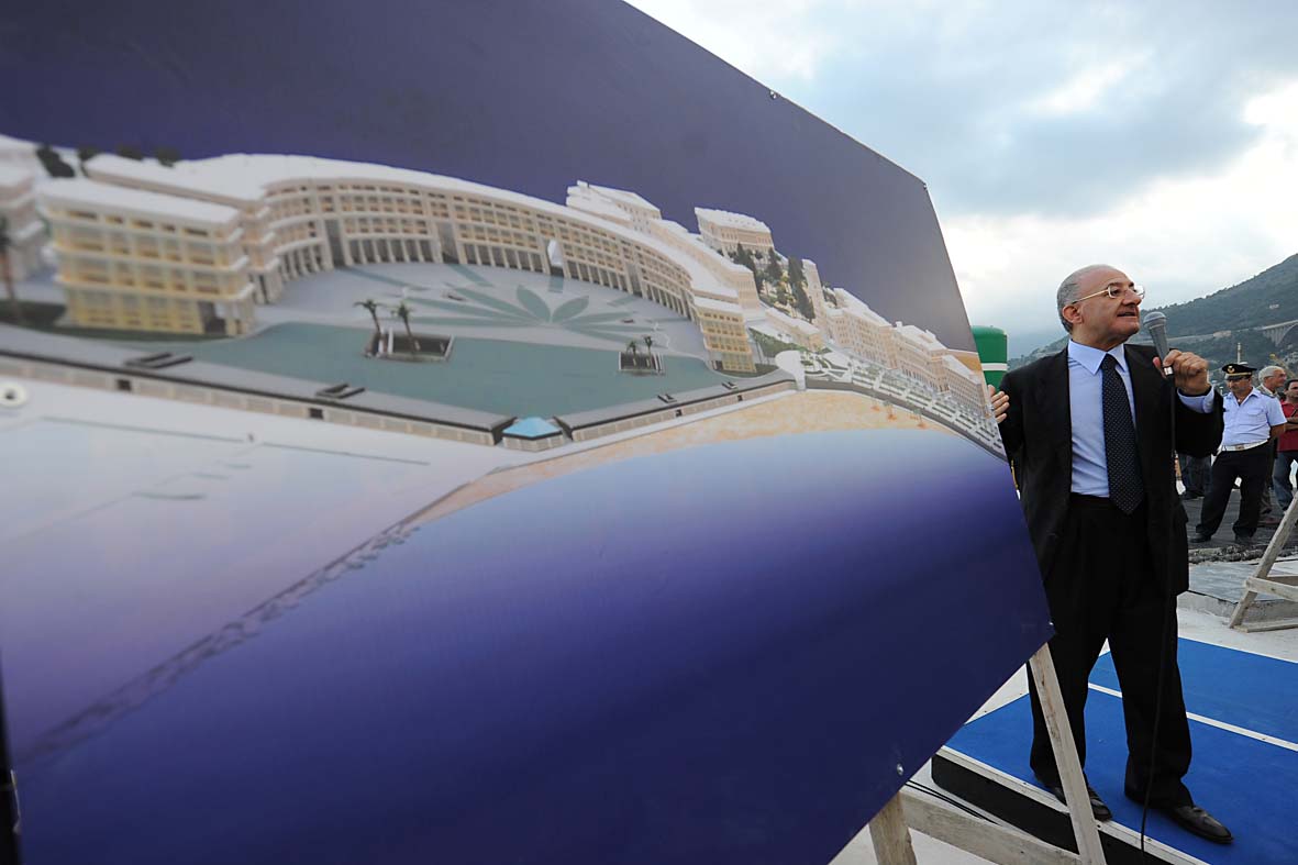 Piazza della Liberta': visita al cantiere e inaugurazione dei primi parcheggi. Salerno, 17 settembre 2010