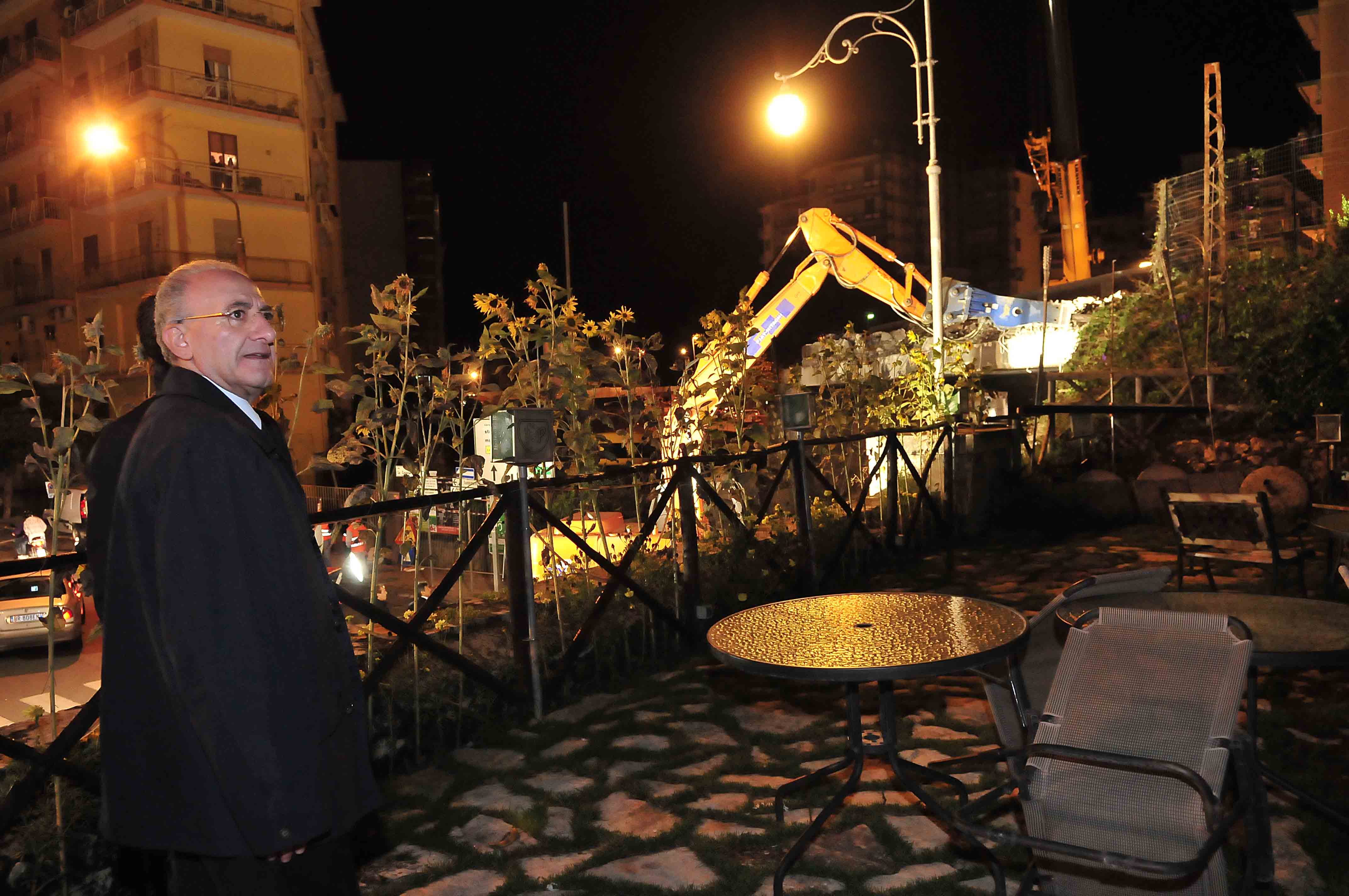 Torrione: Demolizione del ponte ferroviario. 24 settembre 2009