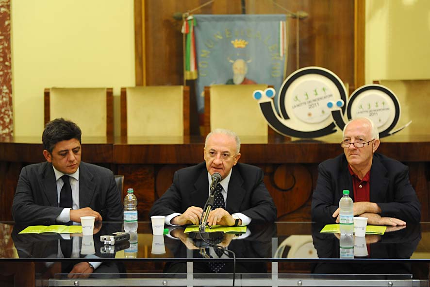 Conferenza stampa di presentazione de "La notte dei ricercatori". Palazzo di citta', 16 settembre 2011