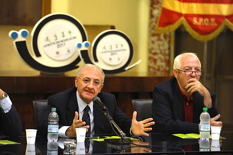 Conferenza stampa di presentazione de "La notte dei ricercatori". Palazzo di citta', 16 settembre 2011