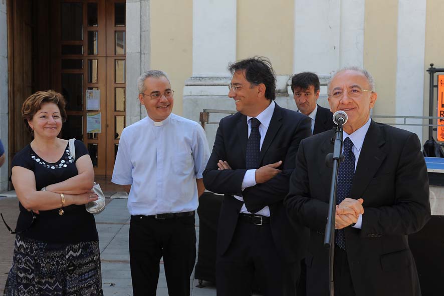 Inizio dei lavori per la realizzazione di 47 alloggi a Rufoli di Ogliara, Salerno 8 luglio 2010
