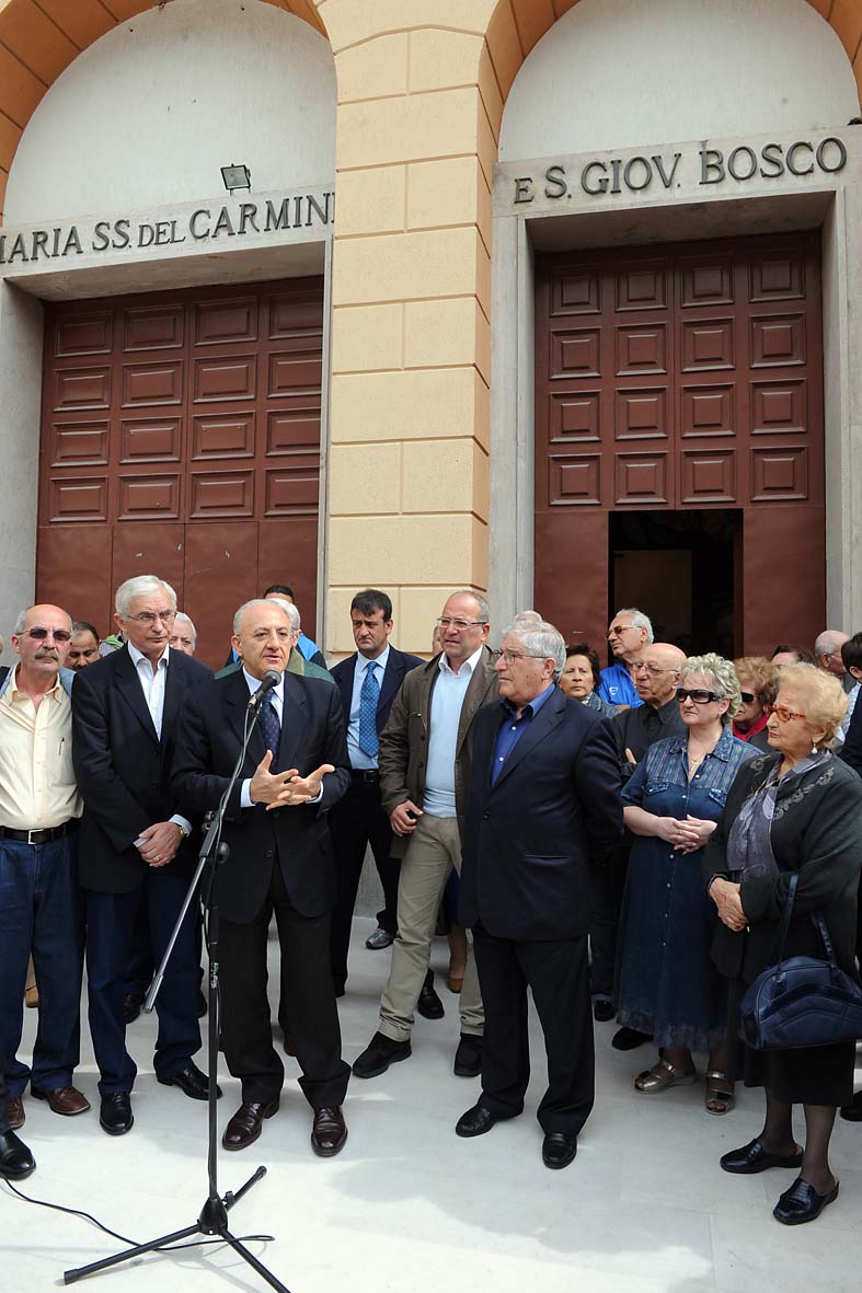 Inaugurazione del nuovo sagrato della Chiesa dei Salesiani. Salerno, 4 maggio 2010
