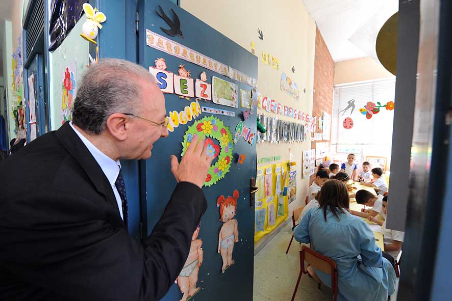 Via Calenda, 4 giugno 2009: Inizio lavori adeguamento sismico-strutturale scuola materna-elementare Buonocore