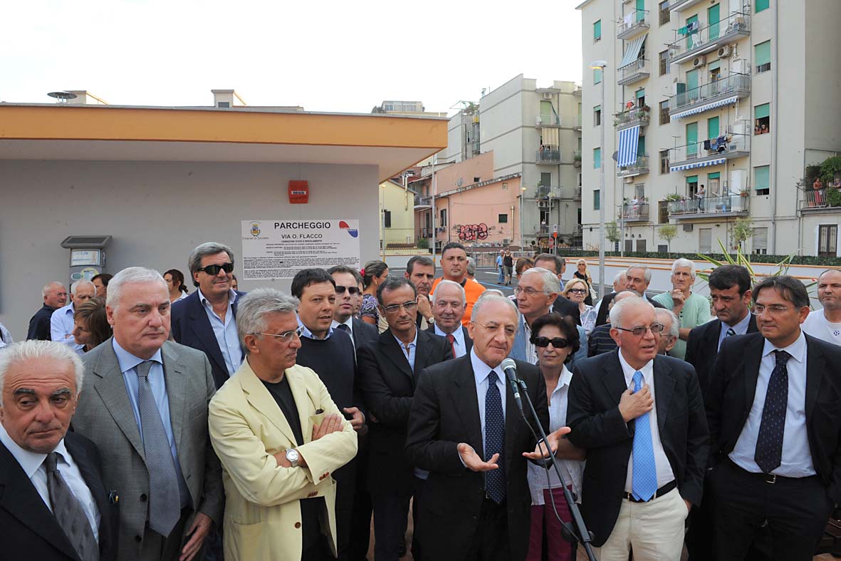 Inaugurazione del nuovo parcheggio di via Flacco, Salerno, 16 settembre 2010