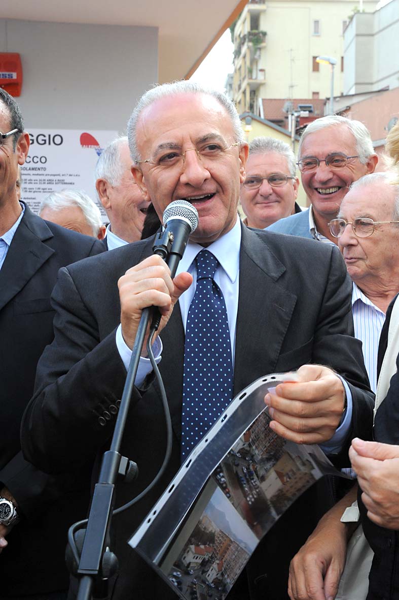 Inaugurazione del nuovo parcheggio di via Flacco, Salerno, 16 settembre 2010