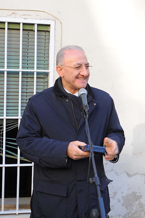 Inizio lavori via Mascia e via Generale Amaturo. Salerno, 18 gennaio 2010