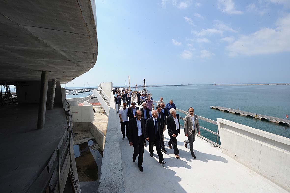Visita al cantiere della Stazione Marittima