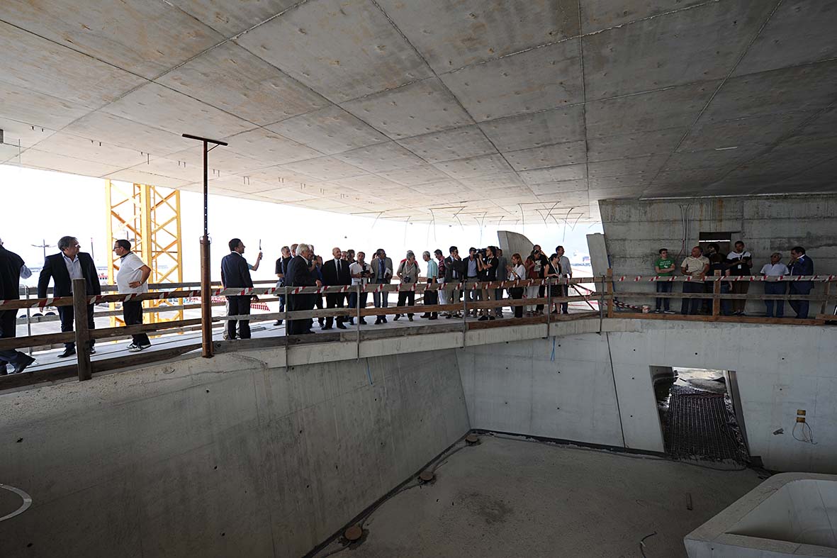 Visita al cantiere della Stazione Marittima