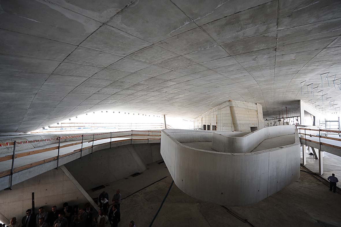 Visita al cantiere della Stazione Marittima
